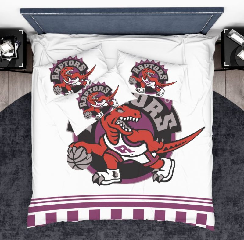 NBA Toronto Raptors Duvet Cover and Pillowcase Set Bedding Set