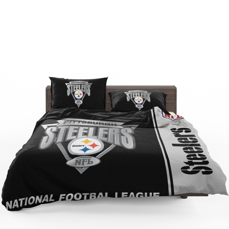 NFL Pittsburgh Steelers Duvet Cover and Pillowcase Set Bedding Set