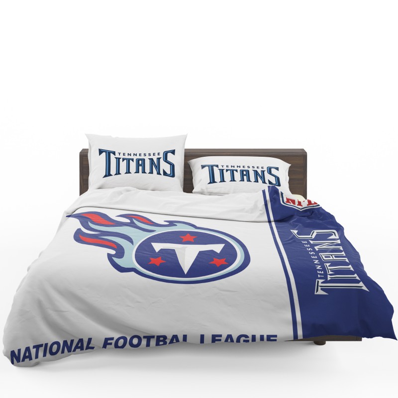 NFL Tennessee Titans Duvet Cover and Pillowcase Set Bedding Set