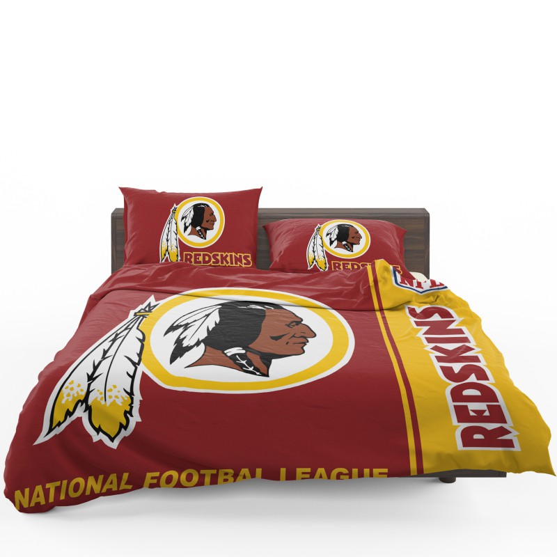 NFL Washington Redskins Duvet Cover and Pillowcase Set Bedding Set