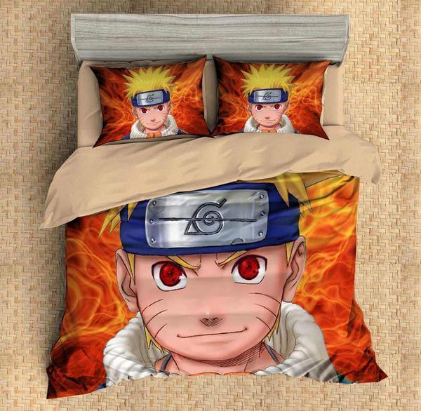 Naruto Duvet Cover and Pillowcase Set Bedding Set 535