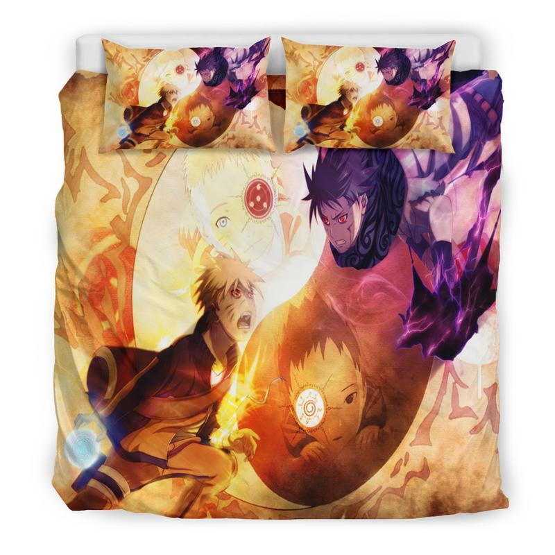 Naruto Vs Sasuke Duvet Cover and Pillowcase Set Bedding Set 23