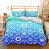 Natural Scenery Ship’S Anchor s Duvet Cover and Pillowcase Set Bedding Set