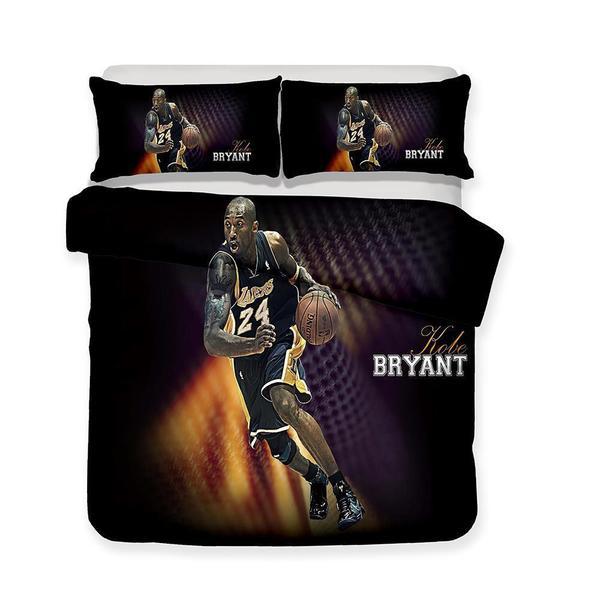 Nba Los Angeles Lakers Kobe Bryant Theme s Duvet Cover and Pillowcase Set Bedding Set