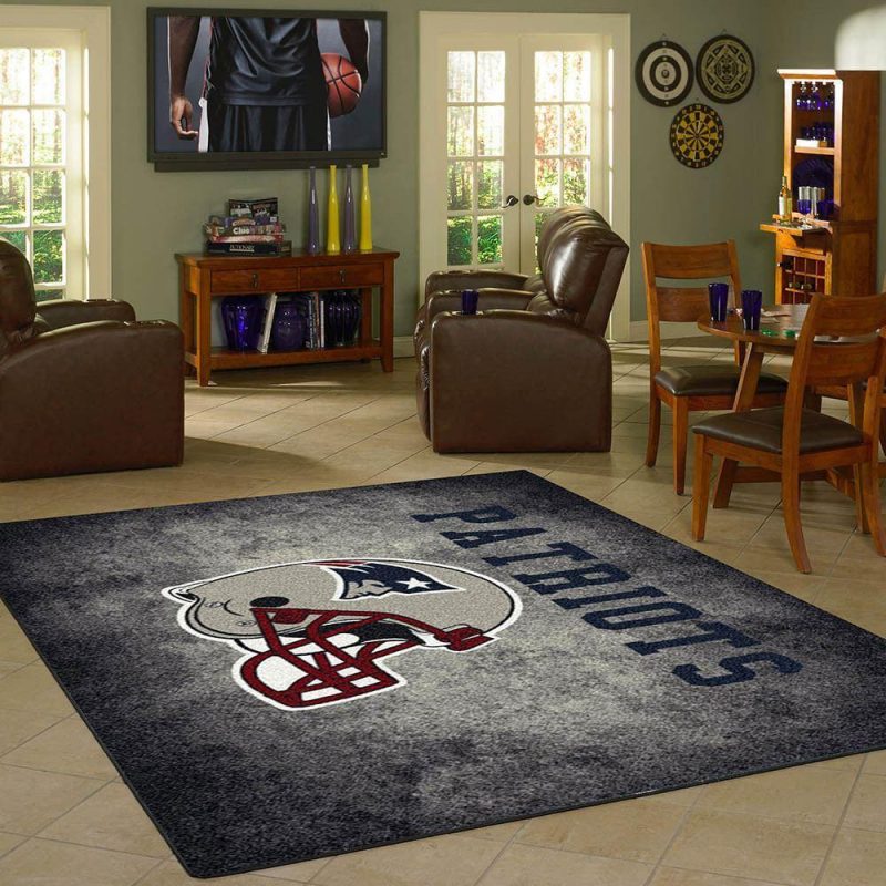 New England Patriots Nfl Carpet Living Room Rugs