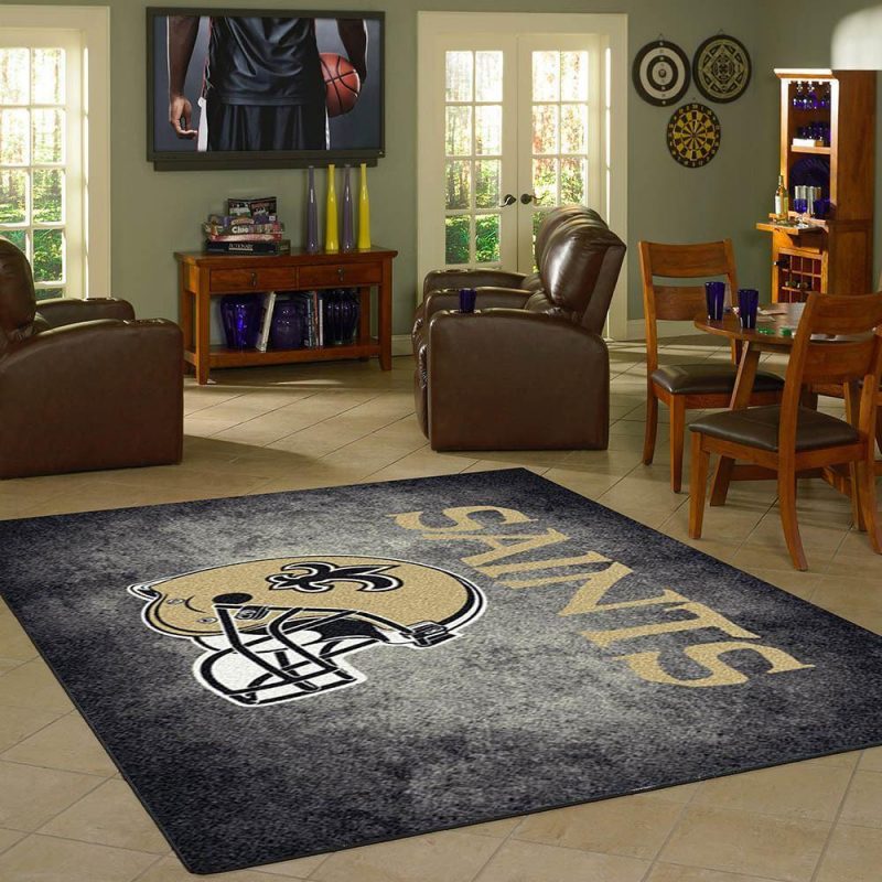 New Orleans Saints Nfl Carpet Living Room Rugs 1