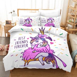 New Unicorn 2 Duvet Cover and Pillowcase Set Bedding Set