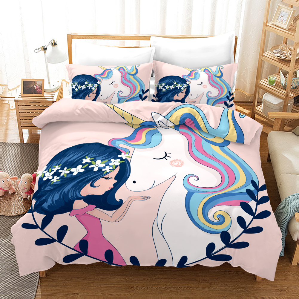 New Unicorn 5 Duvet Cover and Pillowcase Set Bedding Set