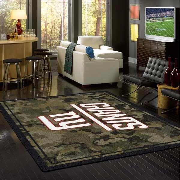 New York Giants Camo Carpet Living Room Rugs