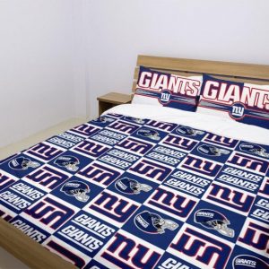 New York Giants Duvet Cover and Pillowcase Set Bedding Set 1038