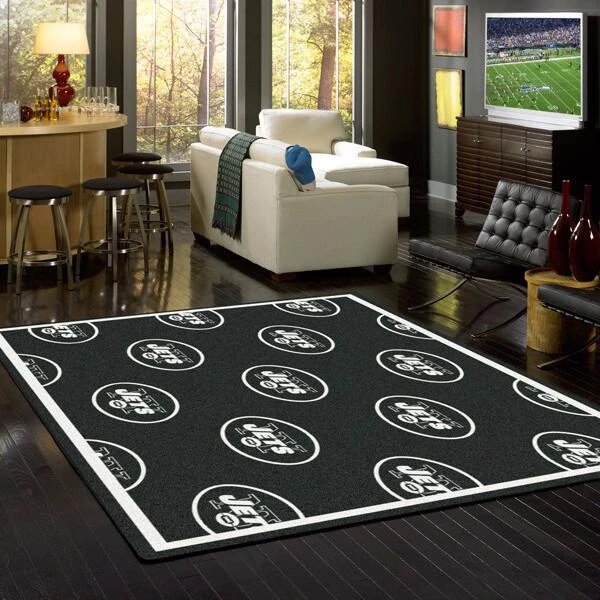 New York Jets Repeat Carpet Living Room Rugs