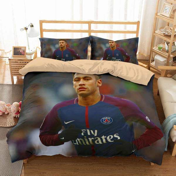 Neymar 2 Duvet Cover and Pillowcase Set Bedding Set