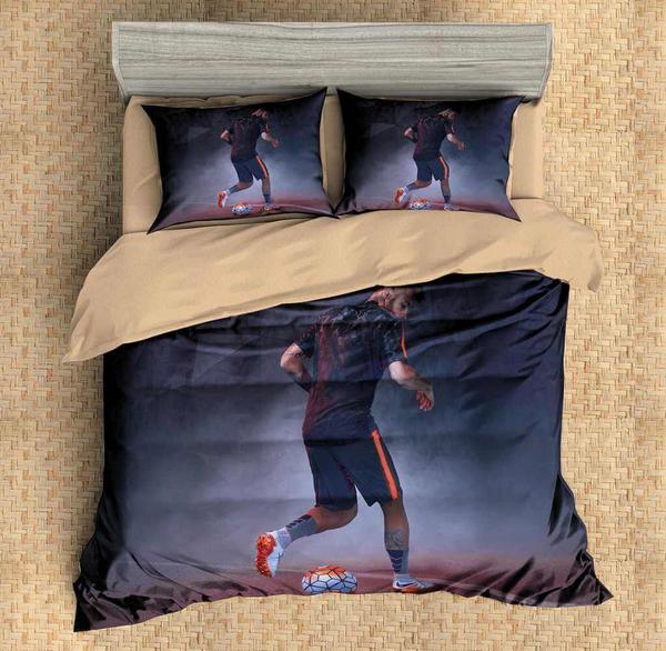 Neymar Duvet Cover and Pillowcase Set Bedding Set