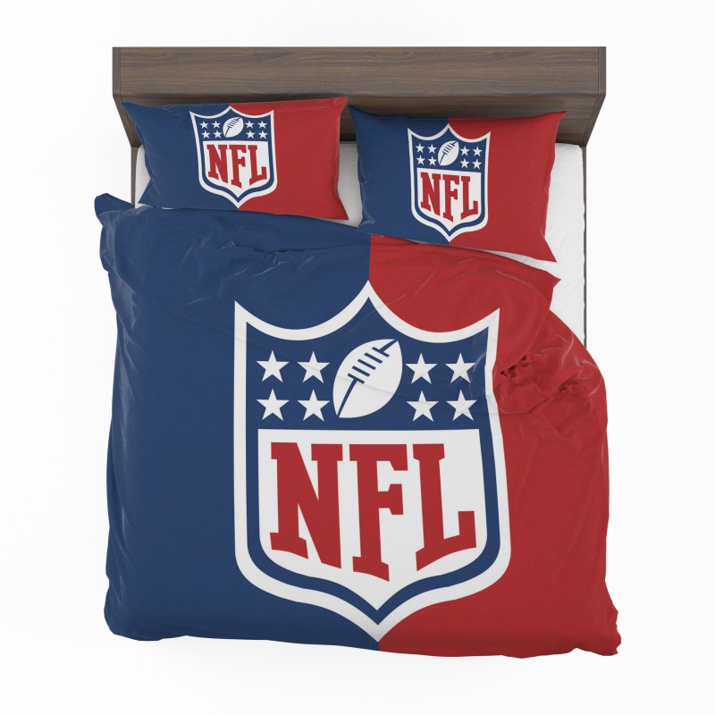 Nfl Football League Duvet Cover and Pillowcase Set Bedding Set