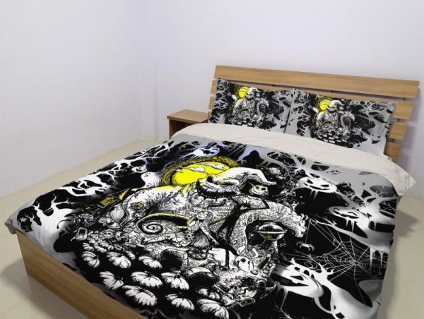 Nightmare Before Christmas Duvet Cover and Pillowcase Set Bedding Set 1040