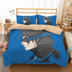 Nightwing Duvet Cover and Pillowcase Set Bedding Set