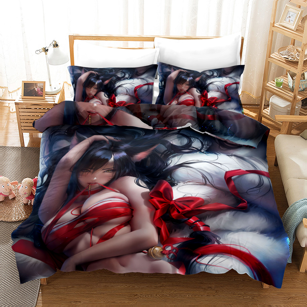 Nine Tailed Fox Duvet Cover and Pillowcase Set Bedding Set