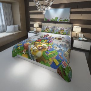 Nintendo Super Mario Super Mario World Duvet Cover and Pillowcase Set Bedding Set