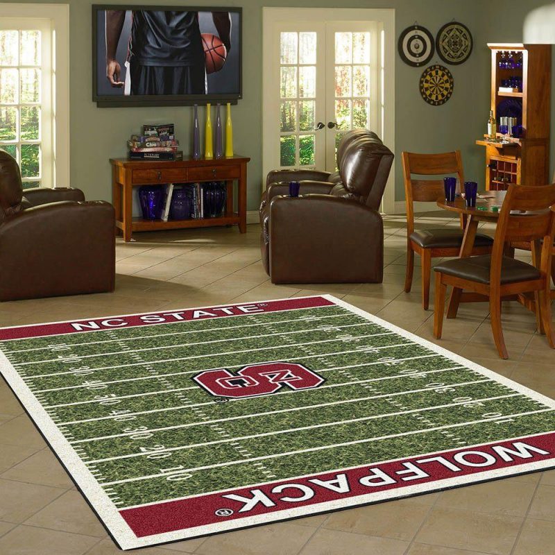 North Carolina State Rug Team Home Field Carpet Living Room Rugs