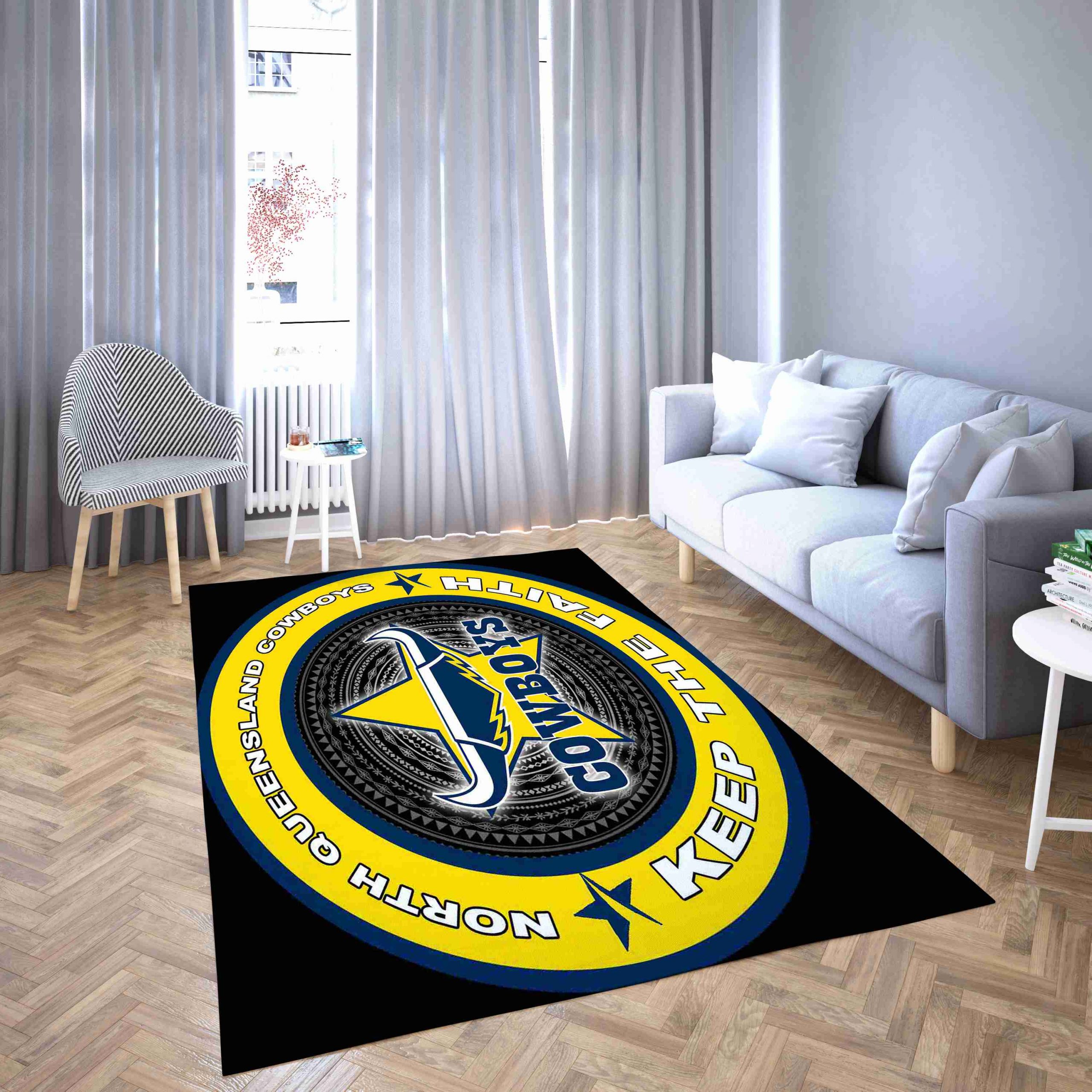 North Queensland Cowboys Living Room Rug Carpet