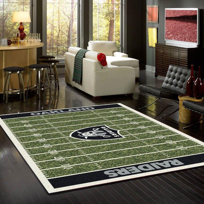 Oakland Raiders Nfl Carpet Living Room Rugs 1