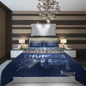 Oklahoma City Thunder team 1 NBA Basketball ize Duvet Cover and Pillowcase Set Bedding Set