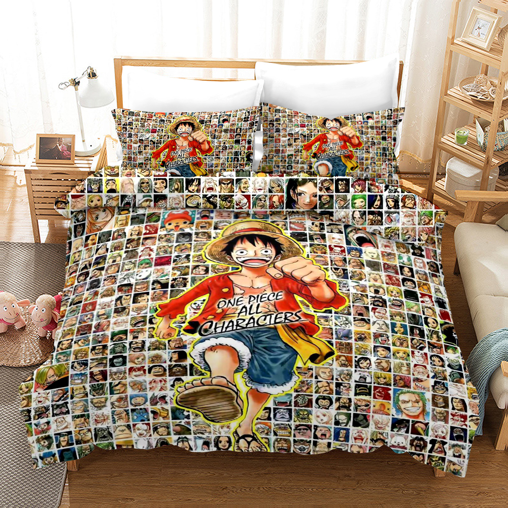 One Piece 8 Duvet Cover and Pillowcase Set Bedding Set