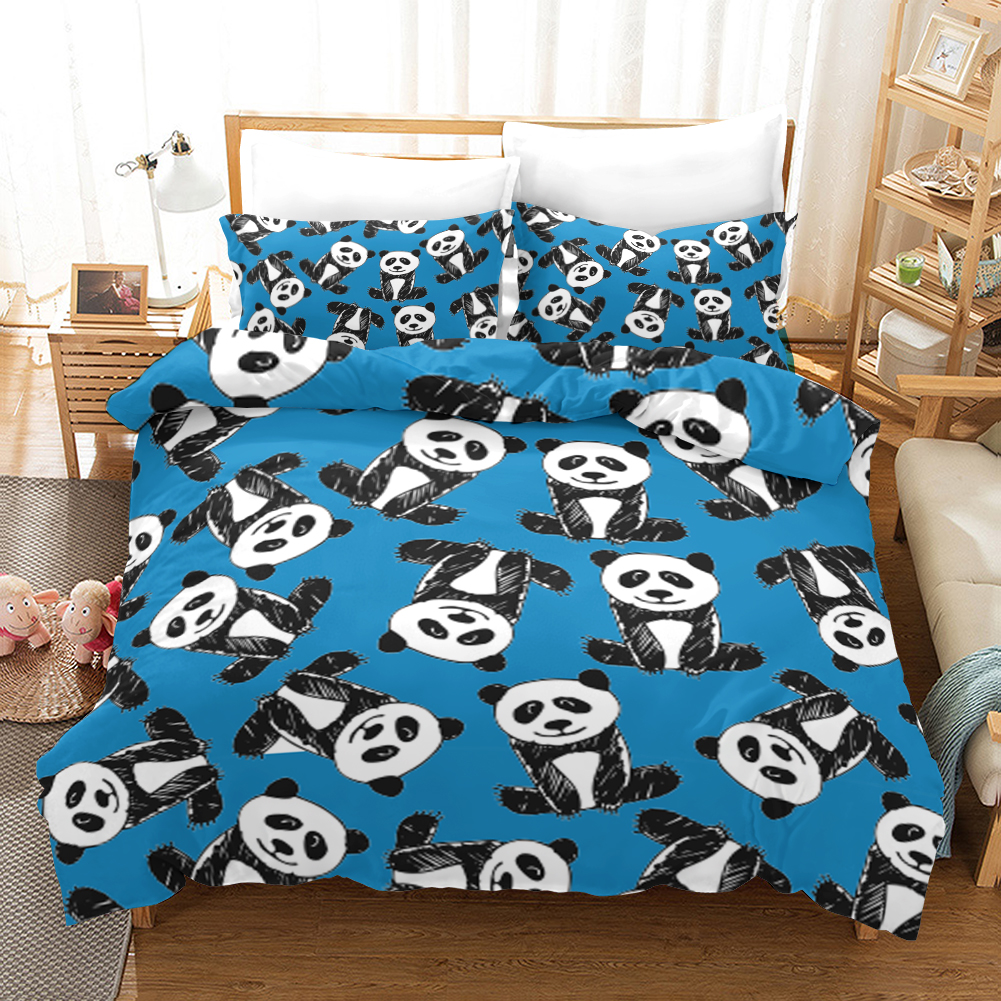 Panda Duvet Cover and Pillowcase Set Bedding Set