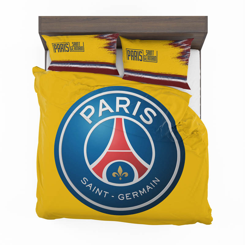 Paris Saint Germain Football Club Duvet Cover and Pillowcase Set Bedding Set