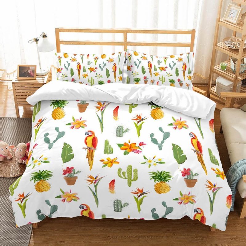 Parrot Duvet Cover and Pillowcase Set Bedding Set 671