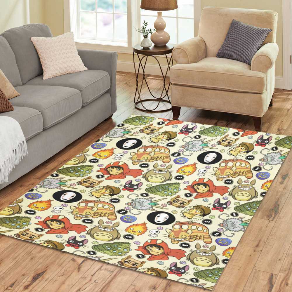 Pattern Ghibli Living Room Rug Carpet