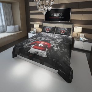 Paul Pogba Manchester F C 2 Duvet Cover and Pillowcase Set Bedding Set