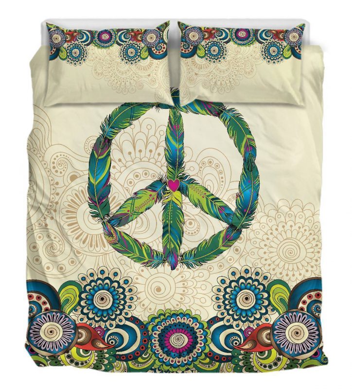 Peace Mandala Sand Duver Duvet Cover and Pillowcase Set Bedding Set 913