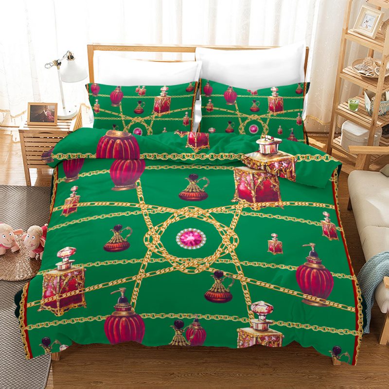 Perfume Bottle Duvet Cover and Pillowcase Set Bedding Set