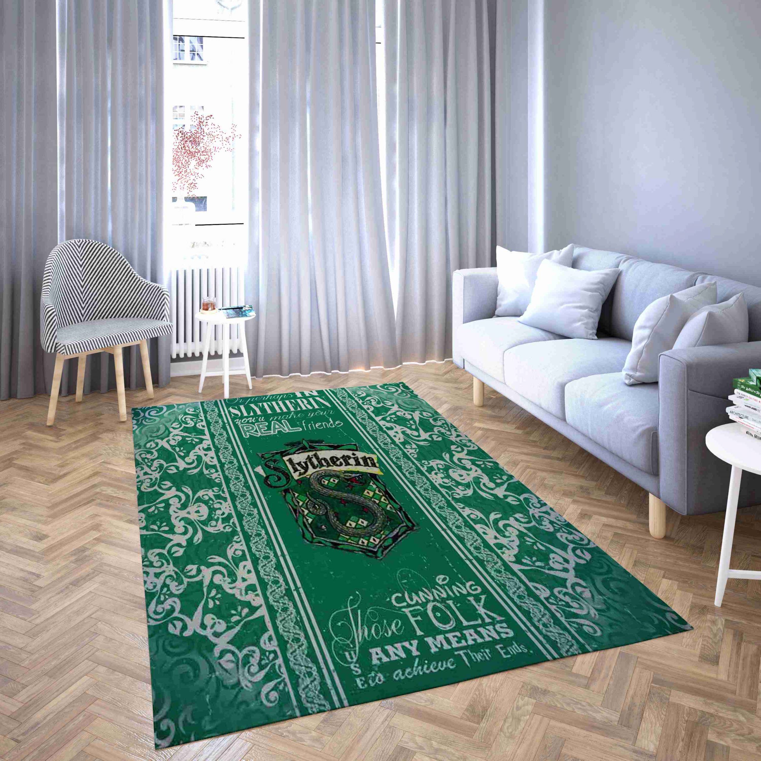 Perhaps In Slytherin You Make Your Real Friends Living Room Rug