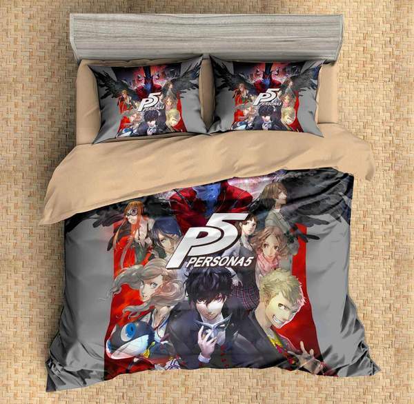 Persona 5 1 Duvet Cover and Pillowcase Set Bedding Set