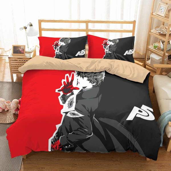 Persona 5 Duvet Cover and Pillowcase Set Bedding Set 742