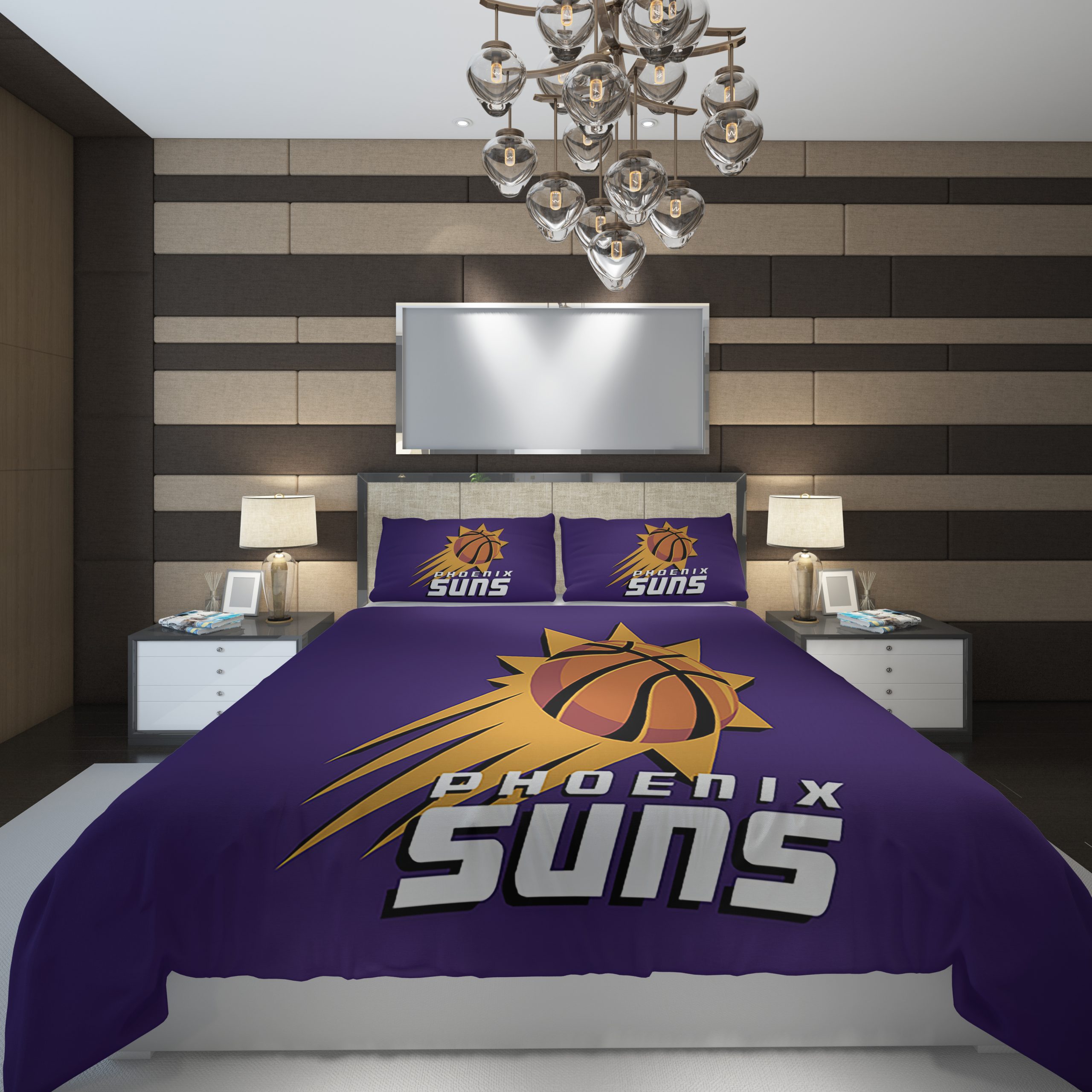 Phoenix Suns 3 NBA Basketball ize Duvet Cover and Pillowcase Set Bedding Set