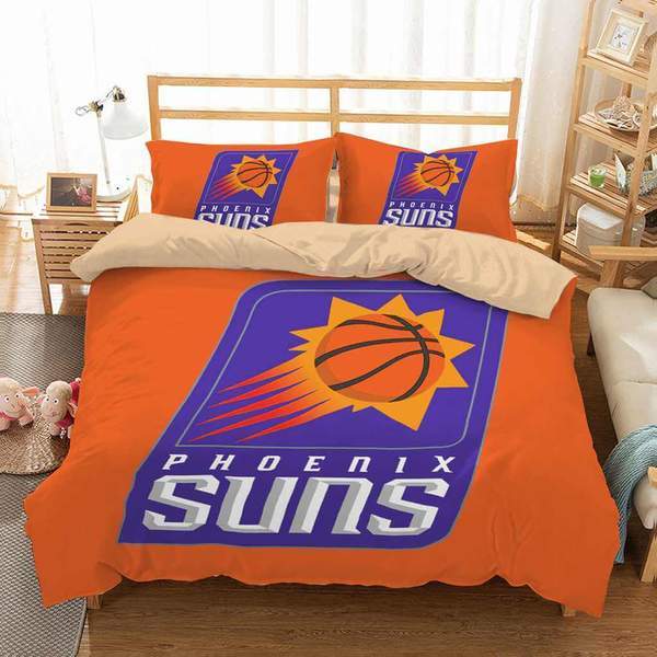 Phoenix Suns Duvet Cover and Pillowcase Set Bedding Set