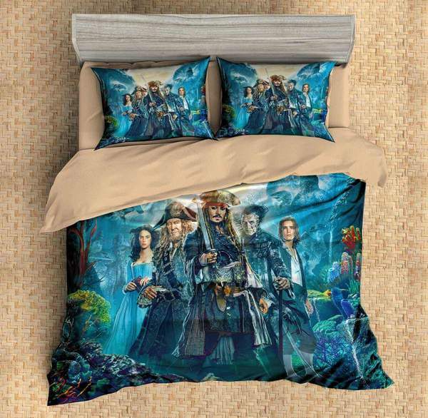 Pirates Of The Caribbean 2 Duvet Cover and Pillowcase Set Bedding Set