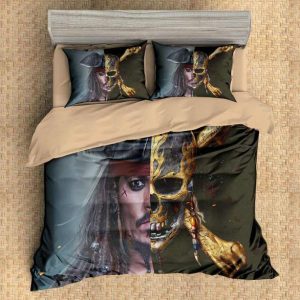 Pirates Of The Caribbean 4 Duvet Cover and Pillowcase Set Bedding Set
