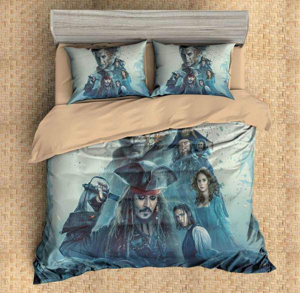 Pirates Of The Caribbean 5 Duvet Cover and Pillowcase Set Bedding Set