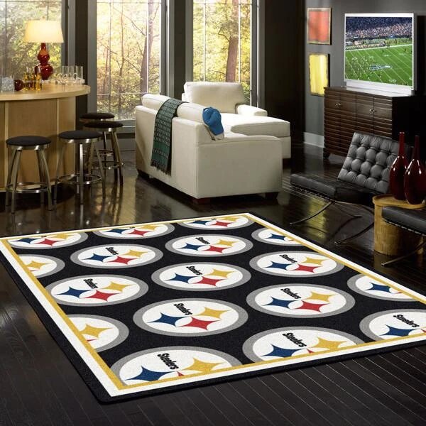 Pittsburgh Steelers Repeat Carpet Living Room Rugs