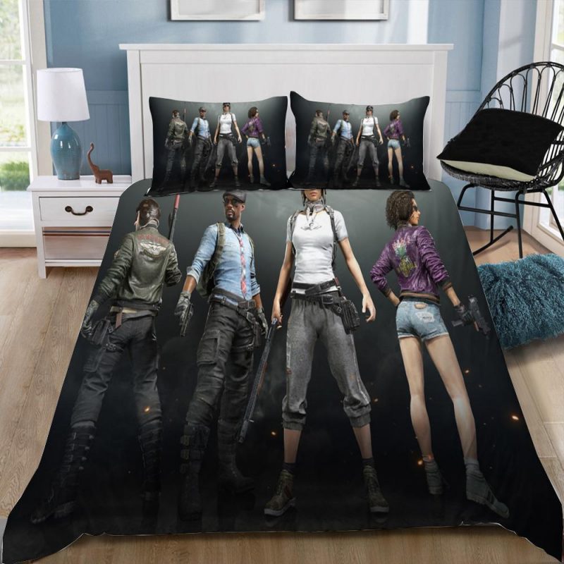 Playerunknownâ€™S Pubg Gamer 12 Duvet Cover and Pillowcase Set Bedding Set