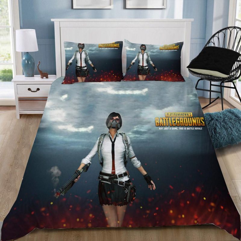 Playerunknownâ€™S Pubg Gamer 16 Duvet Cover and Pillowcase Set Bedding Set