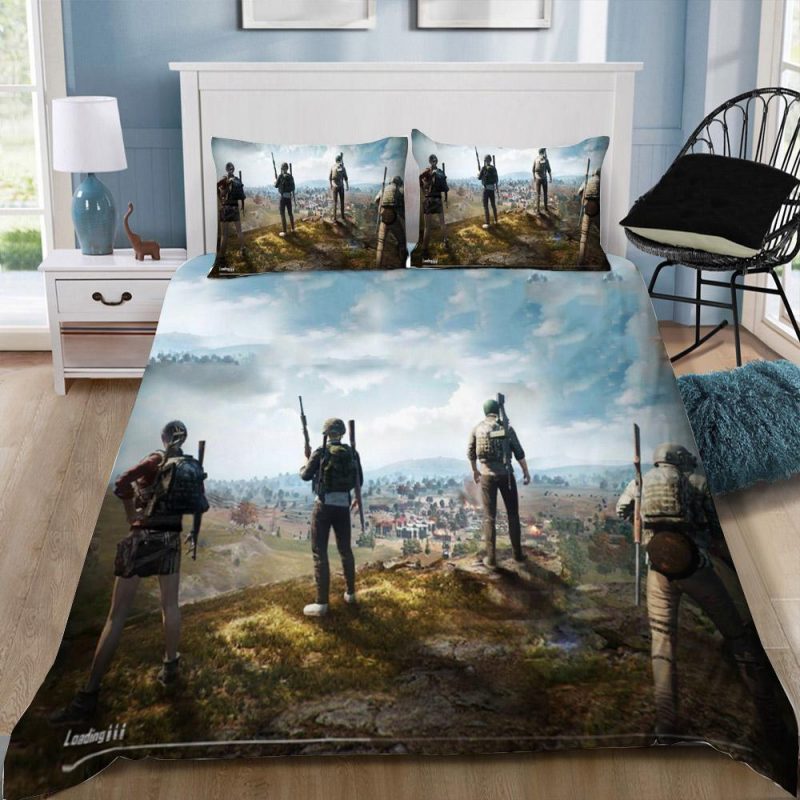 Playerunknownâ€™S Pubg Gamer 21 Duvet Cover and Pillowcase Set Bedding Set