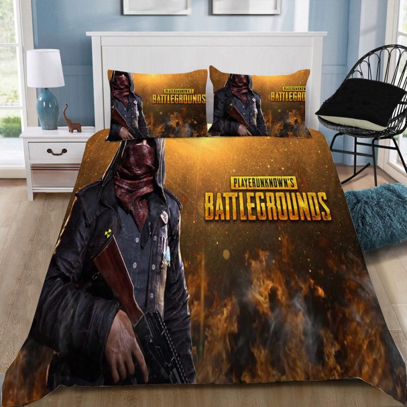 Playerunknownâ€™S Pubg Gamer Duvet Cover and Pillowcase Set Bedding Set 213