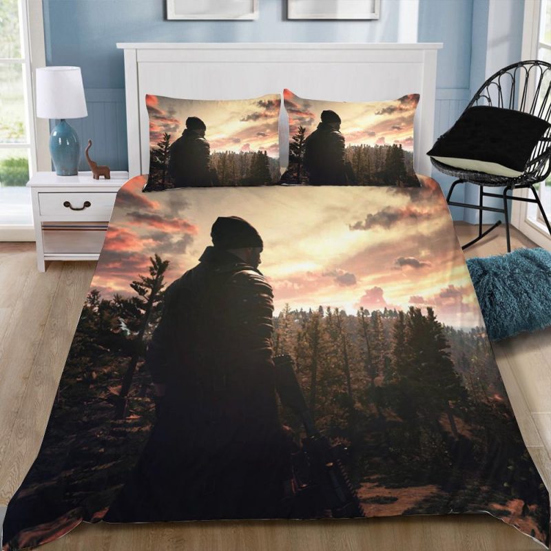 Playerunknownâ€™S Pubg Gamer Duvet Cover and Pillowcase Set Bedding Set 71