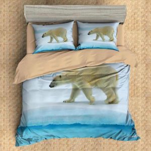 Polar Bear Duvet Cover and Pillowcase Set Bedding Set