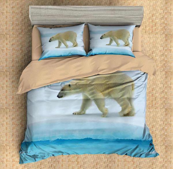 Polar Bear Duvet Cover and Pillowcase Set Bedding Set